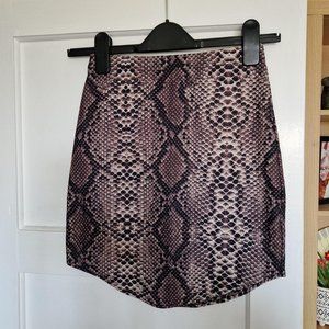 PrettyLittleThing Womens Brown and Cream Skirt